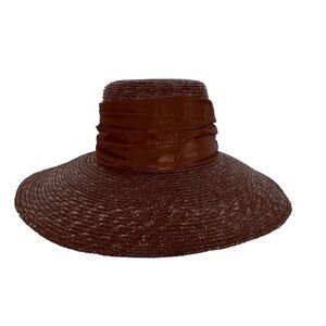 Black Straw Wide Brim Hat